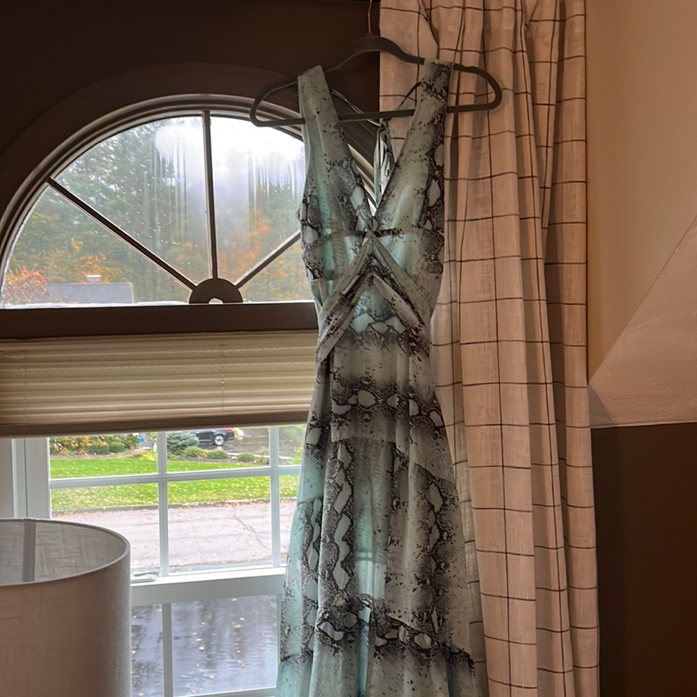 Maxi Dress snake skin print